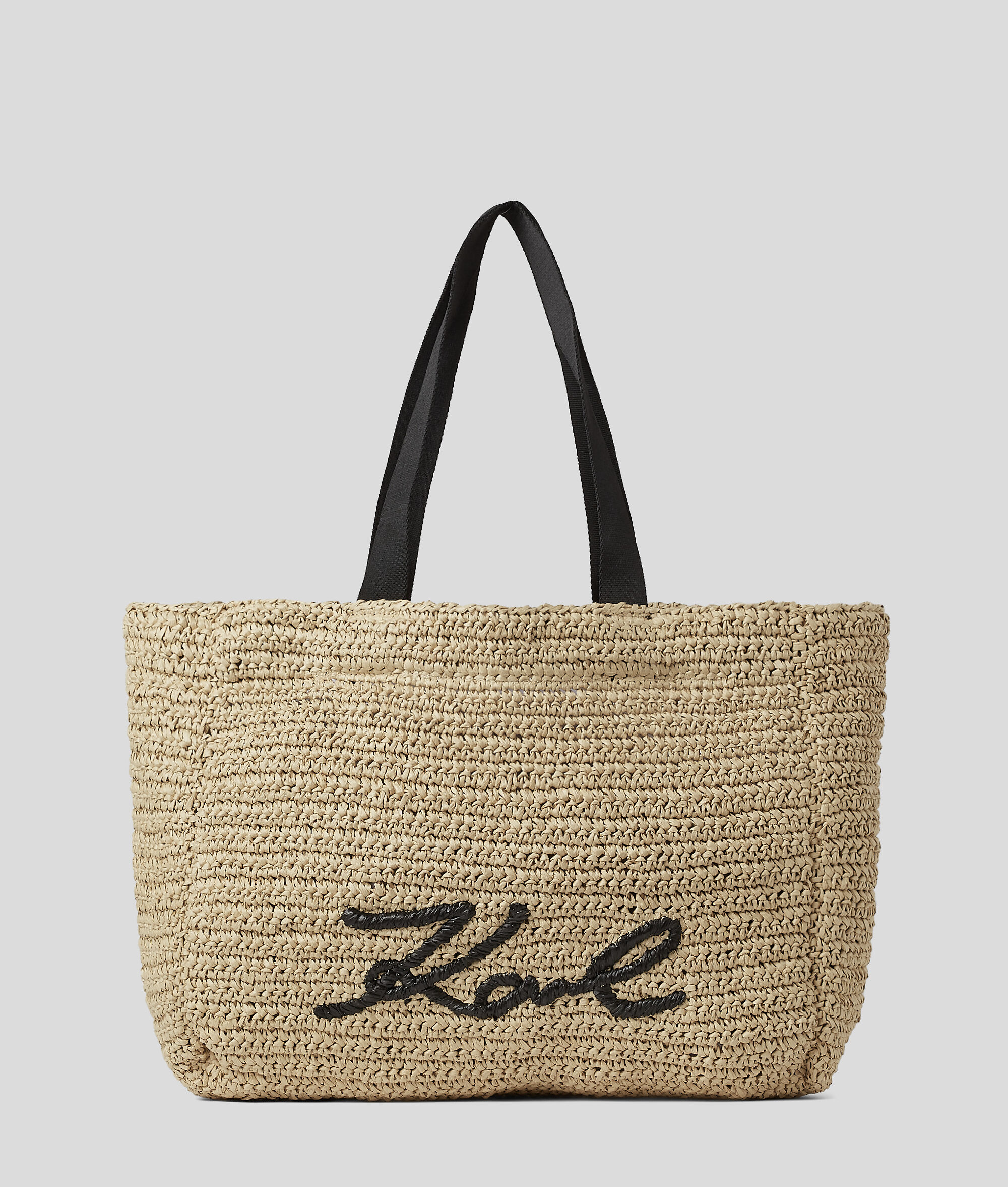 (image for) Superb K/SIGNATURE RAFFIA BEACH TOTE BAG